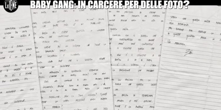 Baby Gang, screen dalla lettera a Le Iene