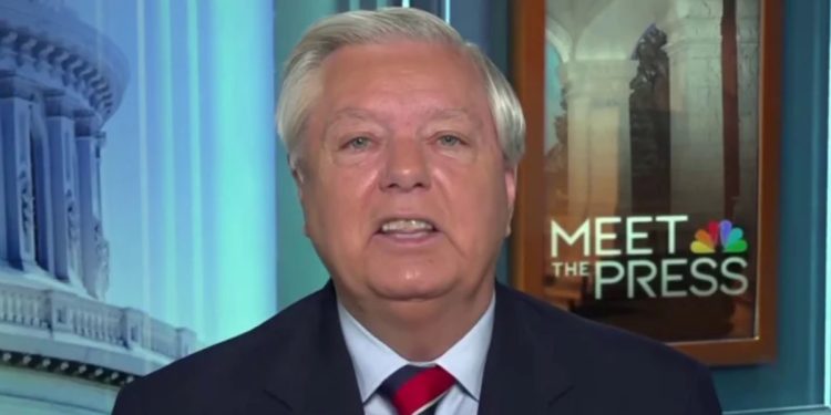 Il senatore repubblicano Usa Lindsey Graham nell'intervista a NBC (screen da video)