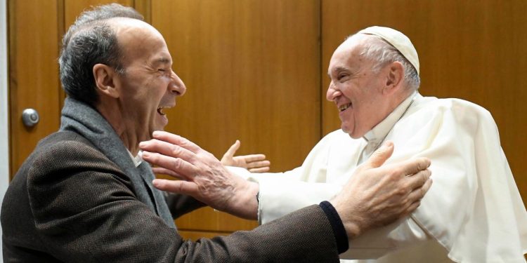 Benigni e Papa Francesco