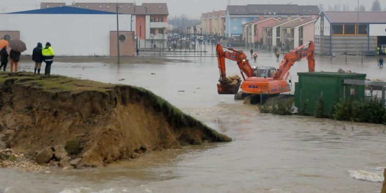 L'esondazione del Muson (Ansa)