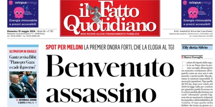 Il titolo choc del Fatto Quotidiano sul rientro in Italia di Chico Forti