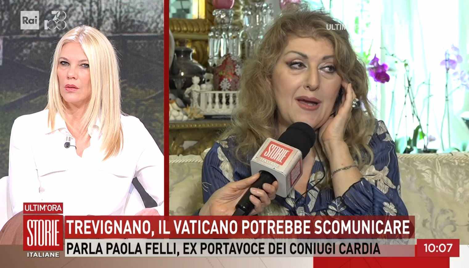 Madonna di Trevignano, Paola Felli a Storie Italiane