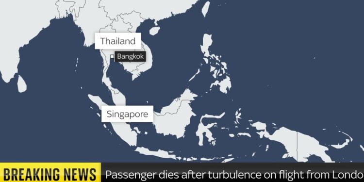 Violenta turbolenza sul volo Londra-Singapore (screen da Sky News)