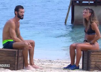 Artur Dainese e Greta Zuccarello all'Isola dei Famosi 2024 (Foto: Screenshot)