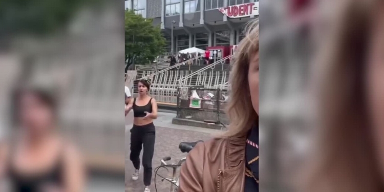 Silvia Sardone aggredita a Torino (screen da video Instagram)