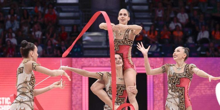 L'Italia della ginnastica ritmica (Foto ANSA)