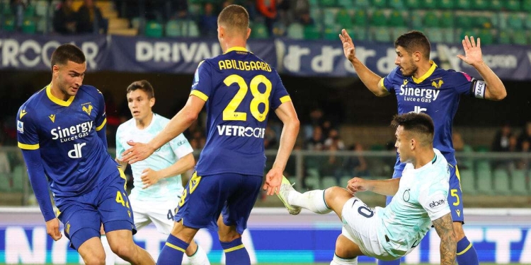 Il Verona in Serie A (Foto ANSA)