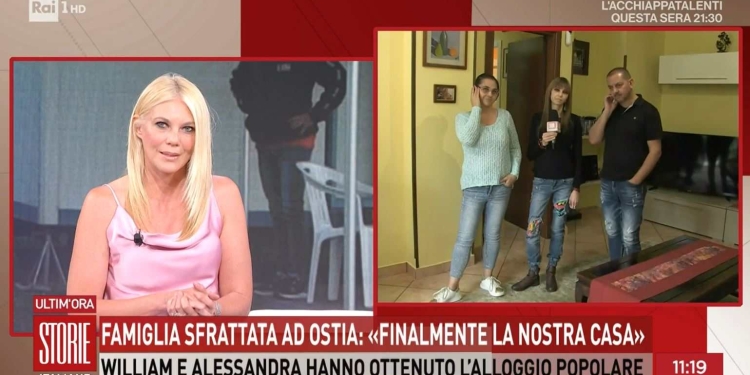 Eleonora Daniele commossa in diretta tv