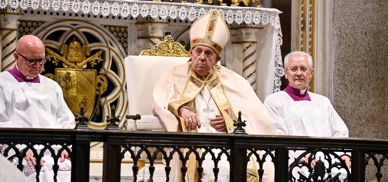 Papa Francesco celebra il Corpus Domini