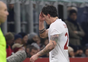 Nicolò Zaniolo ai tempi della Roma (Foto ANSA)