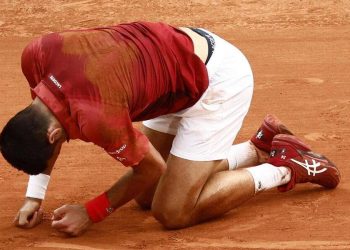 Novak Djokovic al Roland Garros 2024 (Foto ANSA)