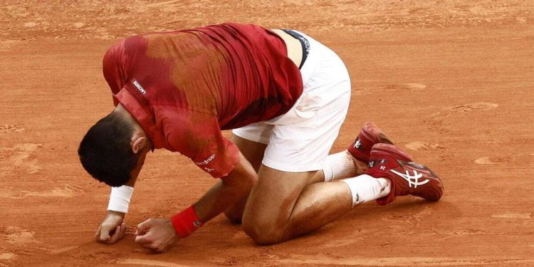 Novak Djokovic al Roland Garros 2024 (Foto ANSA)