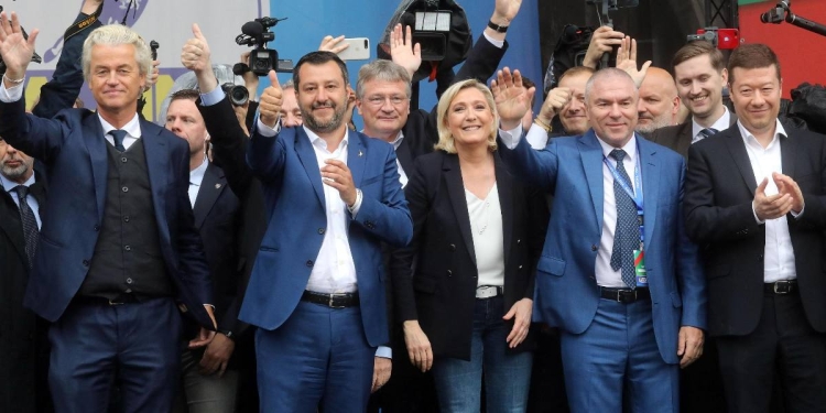 Wilders con Salvini e Le Pen