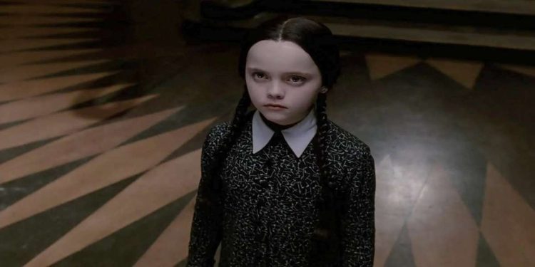 La piccola Christina Ricci è Mercoledì, ne La famiglia Addams (Foto Web)