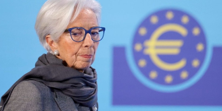 Christine Lagarde, presidente della BCE (Ansa)