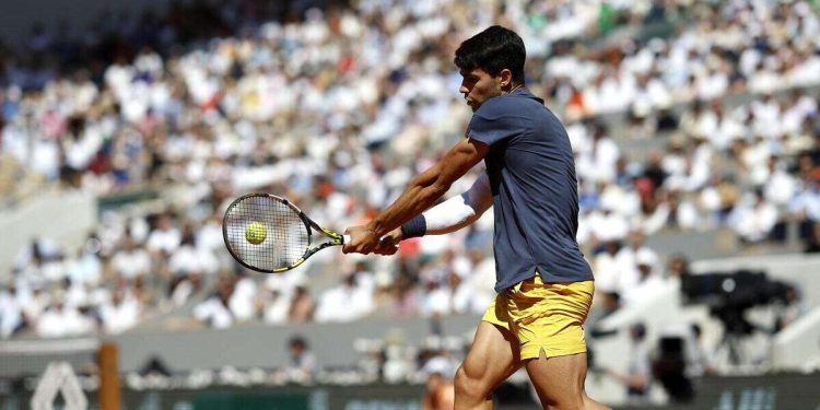 Diretta Roland Garros 2024: Carlos Alcaraz (Foto ANSA)