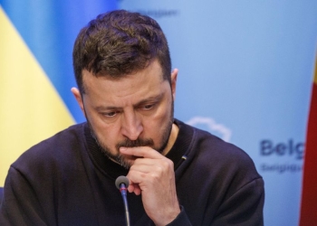 il presidente dell'Ucraina Volodymyr Zelensky (Ansa)