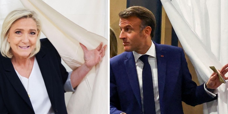 Marine Le Pen e Emmanuel Macron (Combo; Ansa)