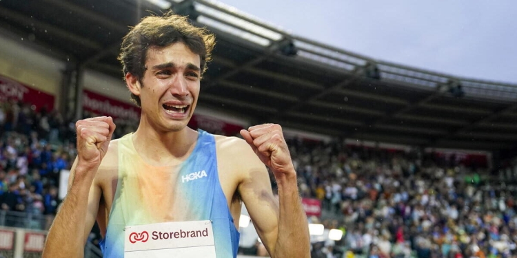 Pietro Arese alla Diamond League (Foto ANSA)