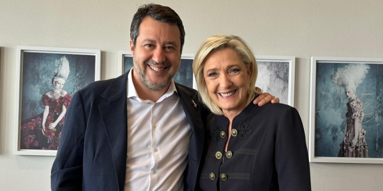 Salvini e Marine Le Pen