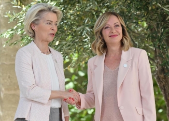 Meloni e Von der Leyen al G7