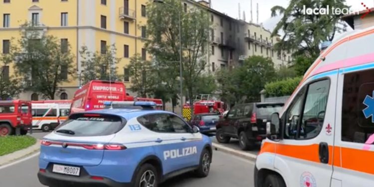 Incendio a Milano in zona Gambara (Foto: screen da YouTube LocalTeam)