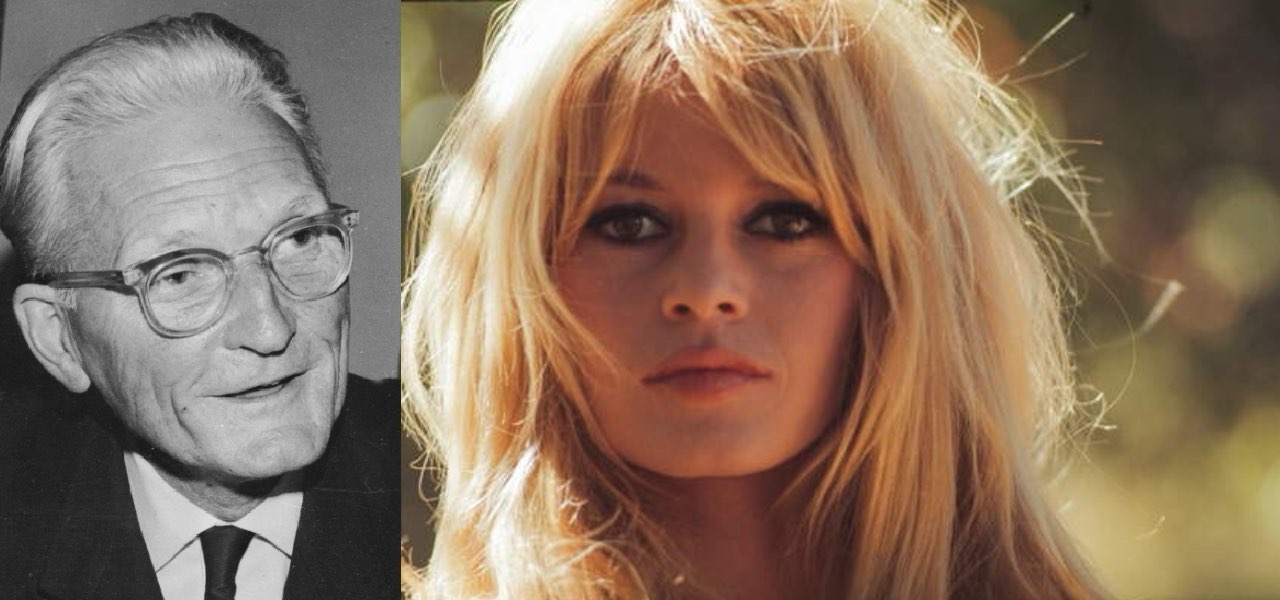 Brigitte Bardot e il padre (foto: web)