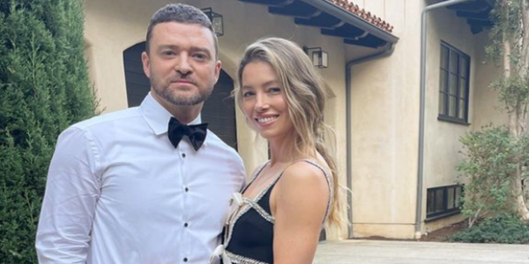 Justin Timberlake e moglie Jessica Biel (Instagram)