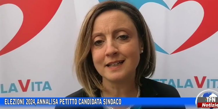 Annalisa Petitto, candidata sindaco del centrosinistra a Caltanissetta (screen da YouTube)