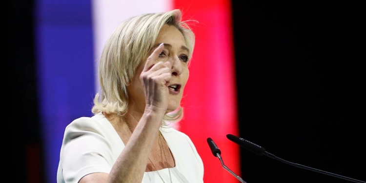 Marine Le Pen, ex presidente del Rassemblement National (Ansa)