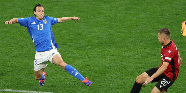 Matteo Darmian agli Europei 2024 con l'Italia (Foto ANSA)