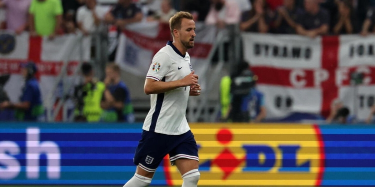 Harry Kane con l'Inghilterra (Foto ANSA)