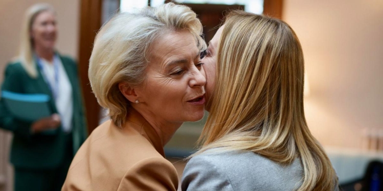 Ursula von der Leyen e Giorgia Meloni (Ansa)