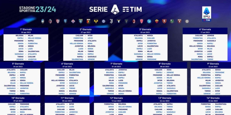 Il calendario di Serie A (Foto ANSA)