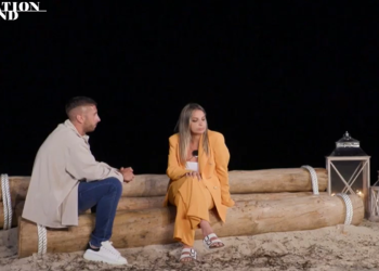 Ludovica e Christian a Temptation Island 2024 (screen da TV)