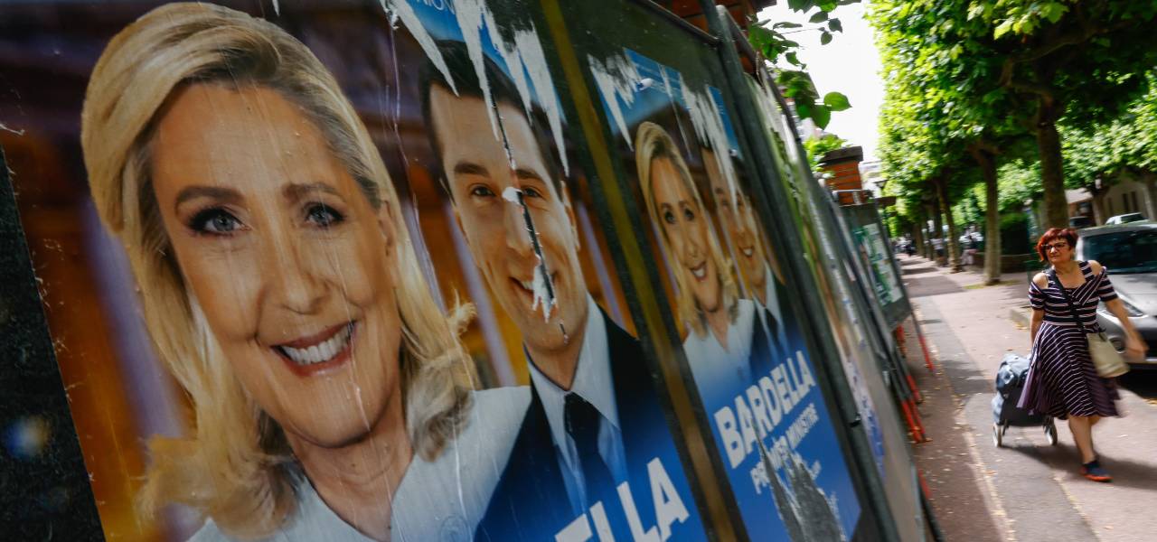 Le Pen e Bardella, RN Francia