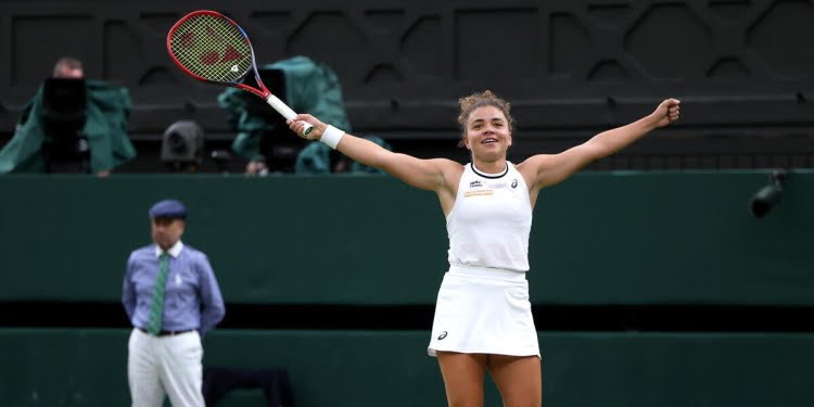 Jasmine Paolini a Wimbledon 2024 (Foto ANSA)