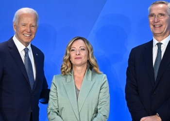 Biden, Meloni e Stoltenberg