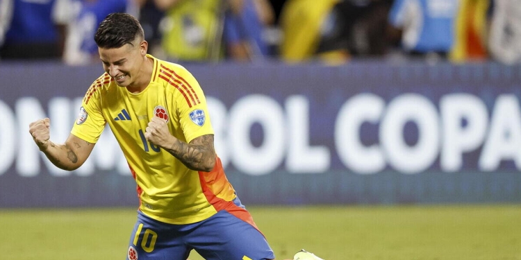 James Rodriguez è in finale di Copa America 2024 con la Colombia (Foto ANSA)