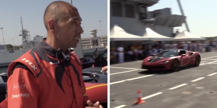 Fabio Barone e il record con la Ferrari SF90