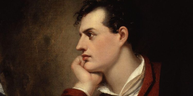 Richard Westall, George Gordon Byron (1813, particolare)