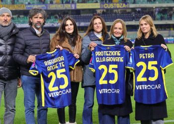 Damiano Tommasi alla presentazione del Verona (Foto ANSA)