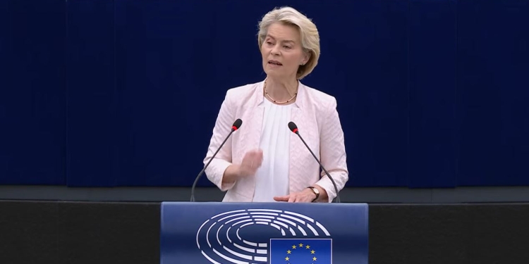 Ursula von der Leyen, screen da Youtube