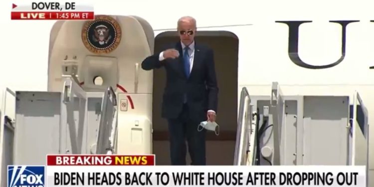 Biden torna verso la Casa Bianca dopo il Covid