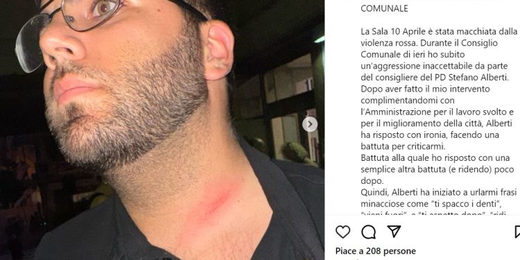 Filippo Frugoli mostra i segni via Instagram