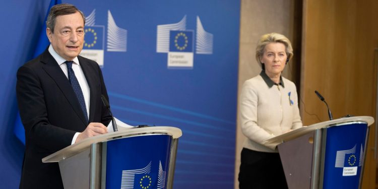 Draghi con Von der Leyen