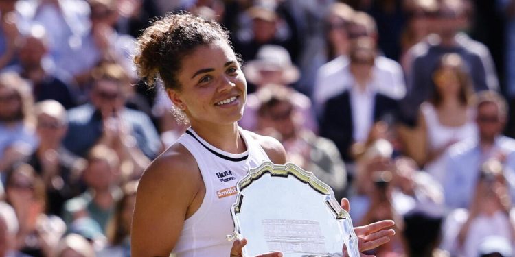 Jasmine Paolini dopo la finale persa a Wimbledon (Foto ANSA)