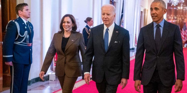 Dem Usa: Obama, Harris e Biden