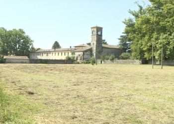 L'abbazia di Vidor (Treviso) da cui è scomparso Alex Marangon (Foto: Tgr Veneto)