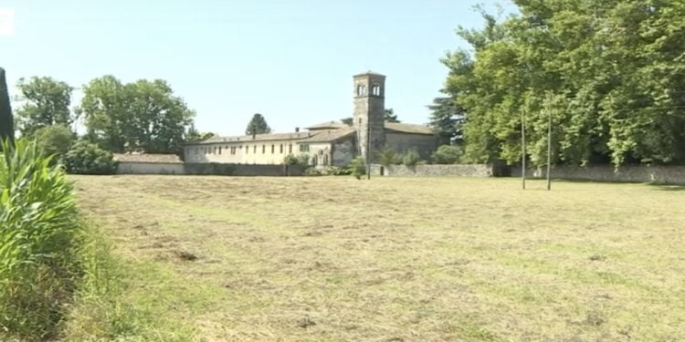 L'abbazia di Vidor (Treviso) da cui è scomparso Alex Marangon (Foto: Tgr Veneto)